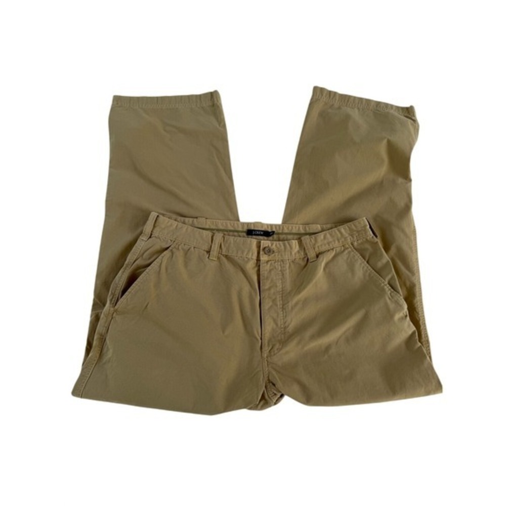 J. Crew Men's Khaki Chino Pants 38x32 Cotton Tan EUC Fall Preppy Streetwear
